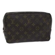 Pre-owned Canvas clutches Louis Vuitton Vintage , Brown , Dames