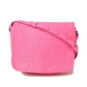 Pre-owned Leather shoulder-bags Bottega Veneta Vintage , Pink , Dames