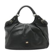 Pre-owned Leather handbags Salvatore Ferragamo Pre-owned , Black , Dam...