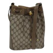 Pre-owned Canvas shoulder-bags Gucci Vintage , Beige , Dames