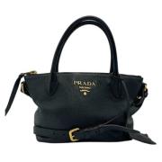 Pre-owned Leather prada-bags Prada Vintage , Black , Dames