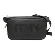 Pre-owned Leather fendi-bags Fendi Vintage , Black , Dames