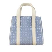 Pre-owned Canvas shoulder-bags Bvlgari Vintage , Blue , Dames