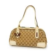 Pre-owned Canvas gucci-bags Gucci Vintage , Beige , Dames