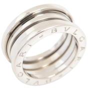 Pre-owned Metal rings Bvlgari Vintage , White , Dames