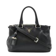 Pre-owned Leather prada-bags Prada Vintage , Black , Dames