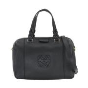 Pre-owned Leather handbags Loewe Pre-owned , Black , Dames