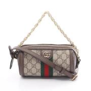 Pre-owned Canvas gucci-bags Gucci Vintage , Beige , Dames