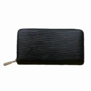 Pre-owned Leather wallets Louis Vuitton Vintage , Black , Dames