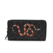 Pre-owned Canvas wallets Gucci Vintage , Black , Dames