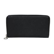 Pre-owned Leather wallets Bvlgari Vintage , Black , Dames