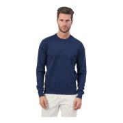 Blauwe Crew Neck Sweater Richmond , Blue , Heren