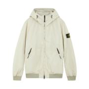 Capuchon Windjack Crinkle Reps Stone Island , Beige , Heren