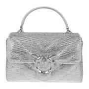 Puff Mini Tas voor stijlvolle dames Pinko , Gray , Dames