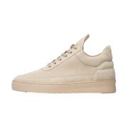 Low Top Suede All Beige Filling Pieces , Beige , Heren