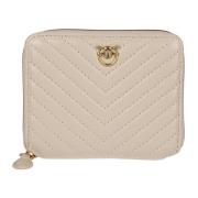 Ritssluiting portemonnee Pinko , Beige , Dames