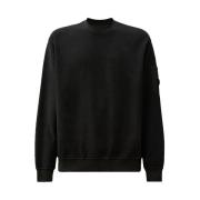 Geborsteld Diagonaal Fleece Crewneck Sweatshirt C.p. Company , Black ,...