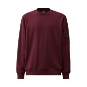 Diagonal Raised Fleece Crew Neck Sweatshirt C.p. Company , Red , Heren