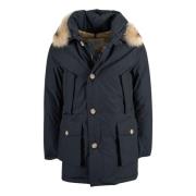 Blauwe Arctic Jas voor Mannen Woolrich , Gray , Heren