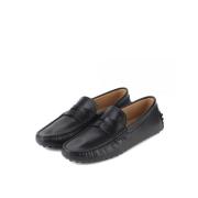 Stijlvolle Leren Loafers voor Mannen Tod's , Black , Heren