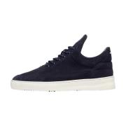 Low Top Suede Navy Filling Pieces , Blue , Heren