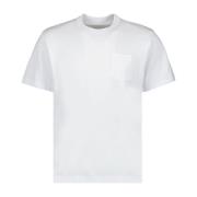 Ritssluiting T-shirt voor mannen Sacai , White , Heren