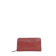 Pre-owned Leather wallets Prada Vintage , Red , Dames