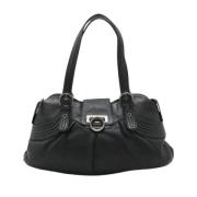 Pre-owned Leather handbags Salvatore Ferragamo Pre-owned , Black , Dam...