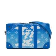 Pre-owned Canvas crossbody-bags Louis Vuitton Vintage , Blue , Dames