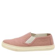 Pre-owned Leather sneakers Gucci Vintage , Pink , Dames