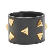 Pre-owned Leather bracelets Yves Saint Laurent Vintage , Black , Dames