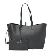 Pre-owned Leather handbags Yves Saint Laurent Vintage , Black , Dames