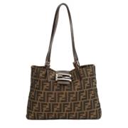 Pre-owned Canvas fendi-bags Fendi Vintage , Brown , Dames