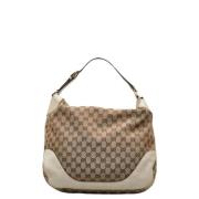 Pre-owned Canvas gucci-bags Gucci Vintage , Beige , Dames