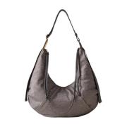 Klei Grijs Hobo Tas Borbonese , Gray , Dames