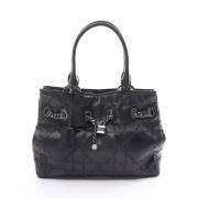 Pre-owned Leather shoulder-bags Dior Vintage , Black , Dames