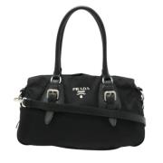 Pre-owned Leather prada-bags Prada Vintage , Black , Dames