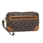 Pre-owned Canvas clutches Louis Vuitton Vintage , Brown , Dames