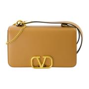 VLogo Signature Schoudertas Valentino Garavani , Brown , Dames