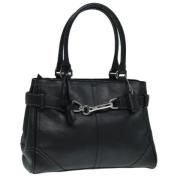 Pre-owned Leather handbags Coach Pre-owned , Black , Dames