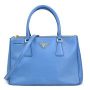 Pre-owned Leather prada-bags Prada Vintage , Blue , Dames