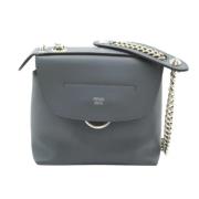 Pre-owned Leather fendi-bags Fendi Vintage , Gray , Dames