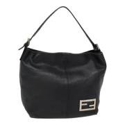 Pre-owned Leather fendi-bags Fendi Vintage , Black , Dames