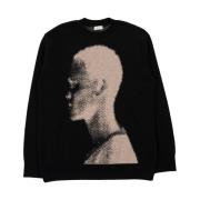 Zwarte Moses Sweater Dries Van Noten , Black , Heren