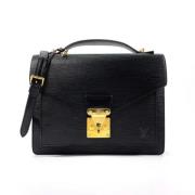 Pre-owned Leather louis-vuitton-bags Louis Vuitton Vintage , Black , D...