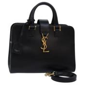 Pre-owned Leather handbags Yves Saint Laurent Vintage , Black , Dames