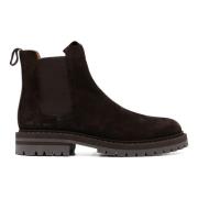 Donkerbruine Suede Chelsea Laarzen Common Projects , Brown , Heren