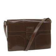 Pre-owned Leather shoulder-bags Yves Saint Laurent Vintage , Brown , D...