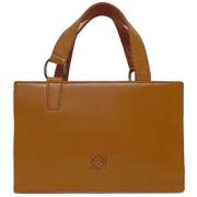 Pre-owned Leather handbags Loewe Pre-owned , Brown , Dames