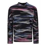 Tie Dye Longsleeve Tee Gebreid ERL , Multicolor , Heren